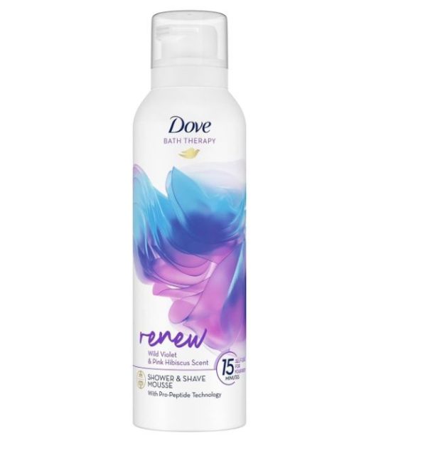 Dove Bath Therapy Renew Shower and Shave Mousse 200ml bottle