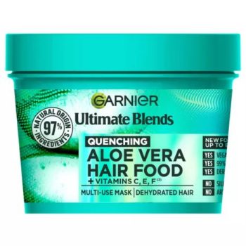 Garnier Ultimate Blends Hair Food Aloe Vera 3-in-1 Normal Hair Mask Treatment 390ml bottle pack