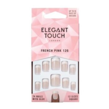 Elegant Touch Natural French Nails | french manicure | quick application | natural looks | press on nails