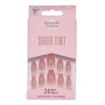 Elegant touch sheer tint 24 nails | press on nails | salon quality finish | professional look