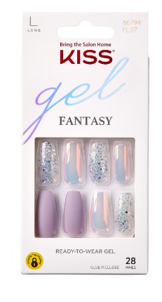 Kiss Gel Fantasy 24 Nails | durable | easy application | salon-quality manicure | press on nails