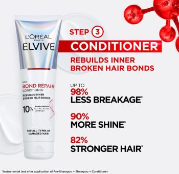 l'oreal elvive bond repair conditioner | Nourishes hair | long-lasting | hydrartion | repair damaged hair | lightweight