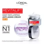 L’Oreal Paris Revitalift Filler Anti Ageing Anti-Wrinkle SPF 50 Deep Replumping Cream