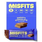 Misfits Vegan Protein Wafers | no artificial ingredients | nutrition | post snack workout | smooth chocolate