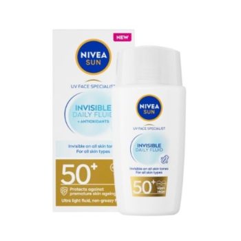 NIVEA SUN UV Face Specialist Invisible Daily Fluid SPF50+ | sun protection | radiant glow