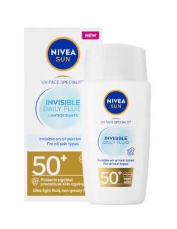 NIVEA-SUN-UV-Face-Specialist-Invisible-Daily-Fluid-SPF-50 | sun protection | non-greasy| anti-oxidant | long lasting