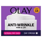 Olay Anti-Wrinkle Firm & Lift Day Cream With SPF15, For Fine Lines & Wrinkles,50ml