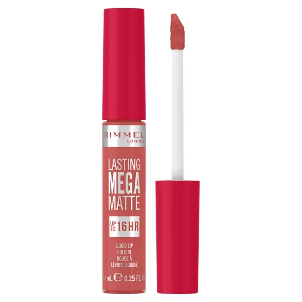 Rimmel London Lasting Mega Matte Liquid Lipstick in 600 Coral Sass