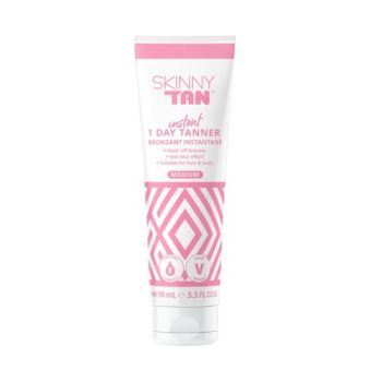 Skinny Tan Instant 1 Day Tanner Medium 100ml | natural ingredients | radiant glow | lightweight