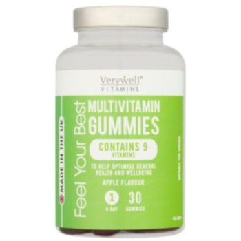 Verywell Vitamins Multivitamin Gummies Apple Flavour -30 Gummies | easy to take | energy support | daily supplement