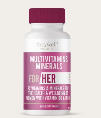 Verywell Women Multivitamins + Minerals for Her | Women’s Multivitamins | daily supplement | Bone Health| Immune Support| Healthy Skin, Hair, and Nail