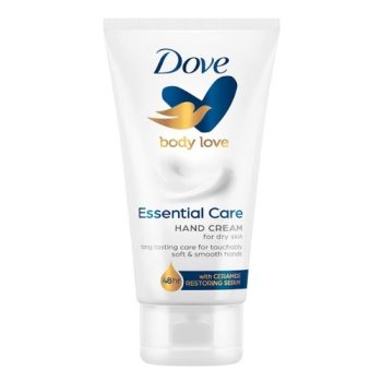 Dove Essential Care Hand Cream | nourishes | lasting protection | lightweight | non greasy