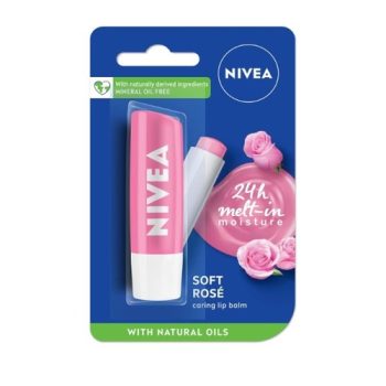 Nivea Soft Rose Lip Balm | SHEA BUTTER | EASY APPLY | ROSE TINT