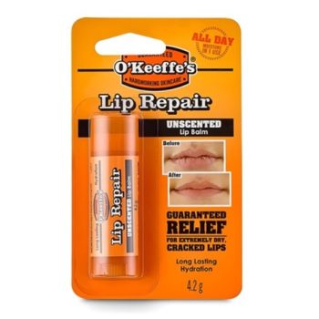 O'Keeffe's Lip Repair Unscented Lip Balm | repair dry lips | long lasting hydration | nourishing