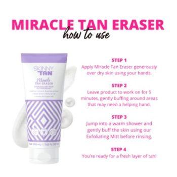 Skinny Tan Miracle Tan Eraser | lightweight foam | self tan remove | glowing skin | natural ingredients