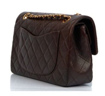 Chanel Classic Small Flap Bag in Brown lambskin leather with gold-tone hardware – a versatile and timeless luxury accessory.